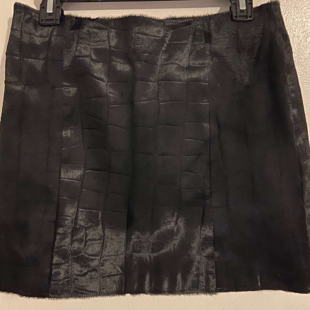 Beautiful Vintage Versace Black Mini Skirt.